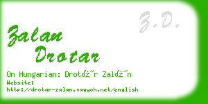 zalan drotar business card
